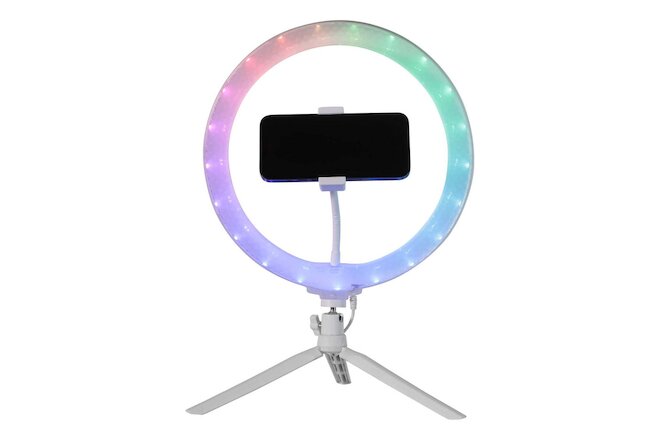 12" Full Color 3D Ring Light with Tripod and Adjustable Ball Head