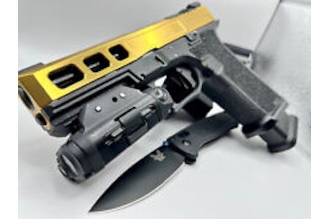 Glock 17 Gen 3 Complete Slide Gold G17 Upper Flush Barrel RMR Cut FREE KNIFE