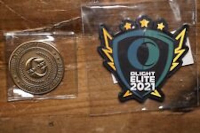 Olight Swag O Fan Day Challenge Coin 2021 with Elite 2021 Patch