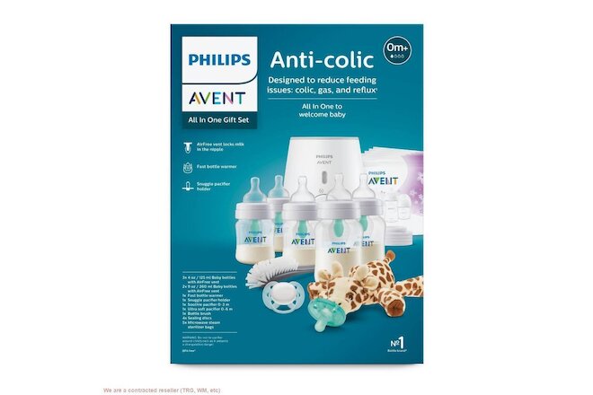 Philips Avent Anti-Colic Baby Bottle with AirFree Vent All-in-One Gift Set -19pc