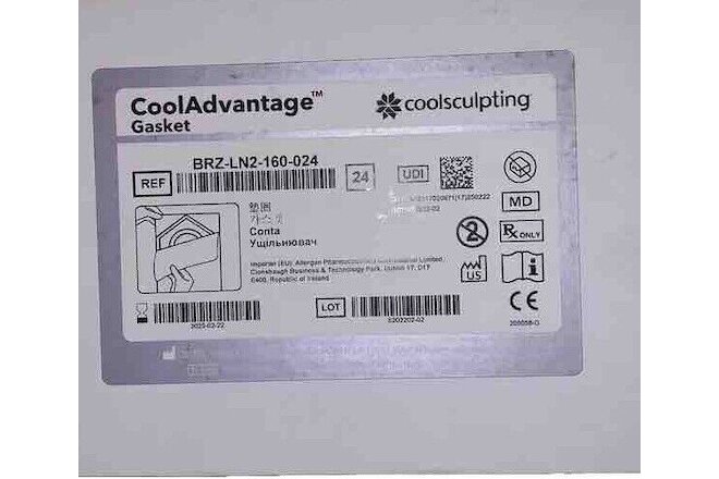 ZELTIQ CoolSculpting CoolAdvantage GASKET BRZ-LN2-160-024 (x24Pcs) Exp 2025