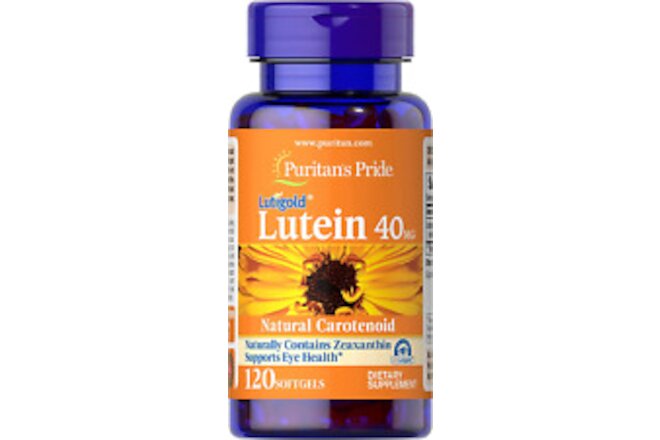 Lutein 40 Mg with Zeaxanthin Softgels, 120 Count