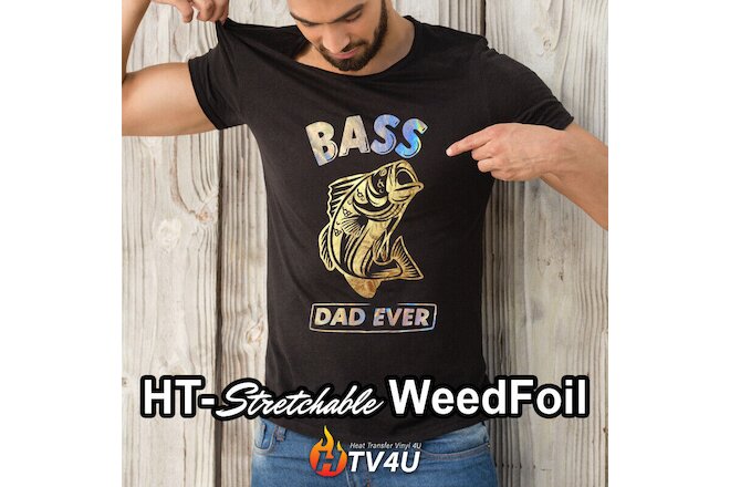 HT- WeedFoil (Stretchable) Iron On Heat Transfer Vinyl 20" x 12" Sheets