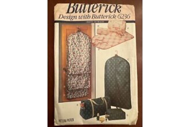 BUTTERICK SEWING PATTERN 6236 GARMENT BAGS TOTES & ACCESSORY CASES UNCUT