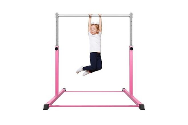 Safly Fun Gymnastics Bar for Kids Ages 3-15 for Home - Steady Steel Construct...