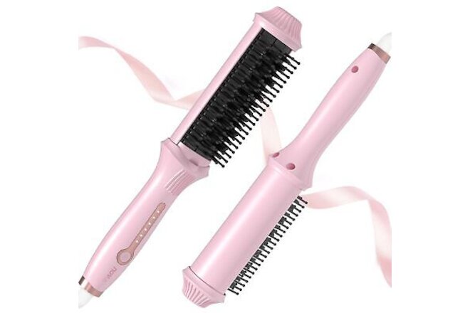 Hair Straightener Brush Negative Ion Hair Straightener Comb 30s Fast Heating ...