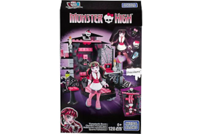 Mega Bloks Monster High Draculaura'S Vamptastic Room Building Set