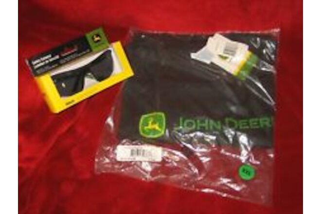 BRAND NEW JOHN DEERE T-SHIRT XXL & WILEY X TINTED SAFETY GLASSES NEW IN BOX!