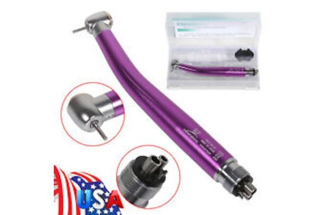 NSK Style Dental High Speed Handpiece Turbine 4Hole Clean head Purple Yabangbang