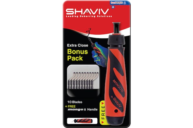 SHAVIV 29255 Bonus Pack Deburring Tool Kit +10 B10S BLADES See blade promo