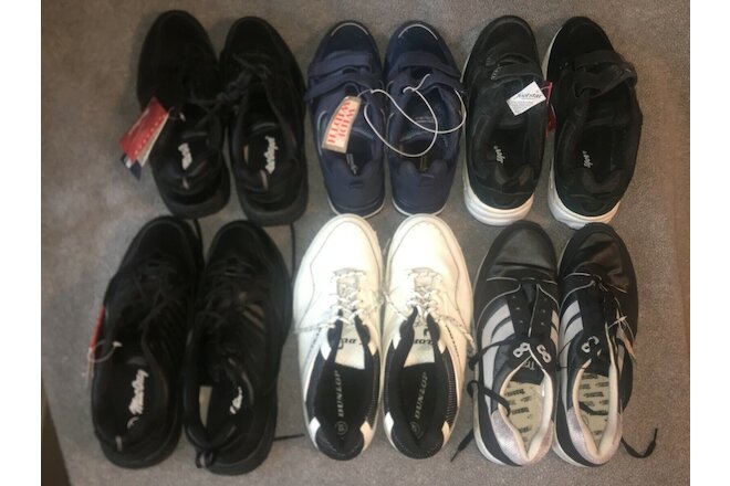 6 Pairs Athletic Shoes●Men's 12●MacGregor•Dunlop•Trax•EZ Strider●⅓ off Shipping