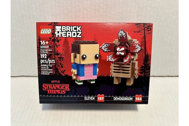 LEGO 40549 BRICKHEADZ Stranger Things: Demogorgon & Eleven - NEW SEALED