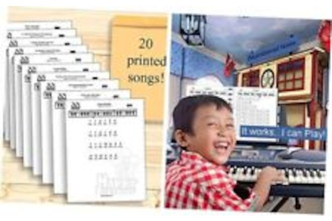 20 Easy to Play Numbered Beginner Printed Piano Sheet Music Songs