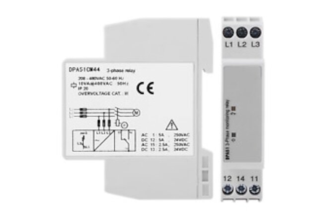EVTSCAN Latest DPA51CM44 3-Phase Monitoring Relay, Current/Voltage Monitoring