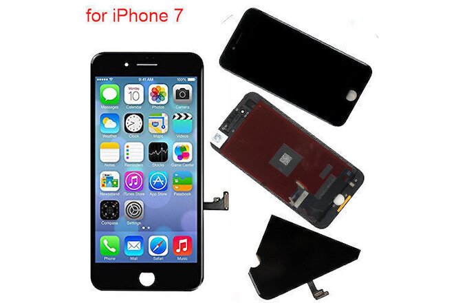 iPhone 7 Screen Replacement Black  LCD  Display Touch Screen Digitizer Assembly
