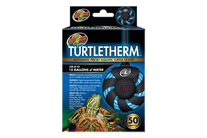 ZOO MED TURTLETHERM AUTOMATIC AQUATIC TURTLE HEATER - 50 WATTS
