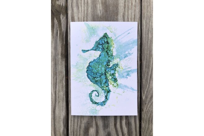 Seahorse : Greeting Card