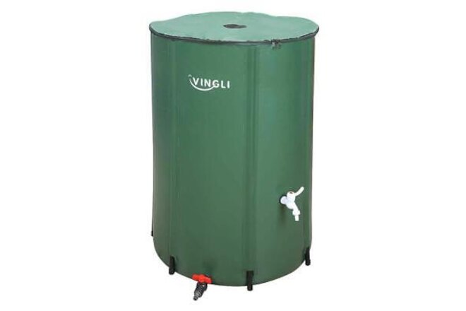 VINGLI Rain Barrel Portable Water Storage Tank Rainwater Collection 100-Gal.