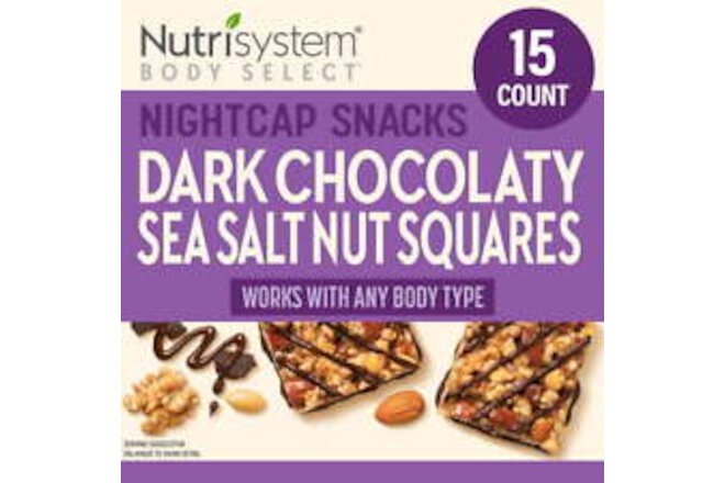 Dark Chocolaty Sea Salt Nut Squares, 15ct