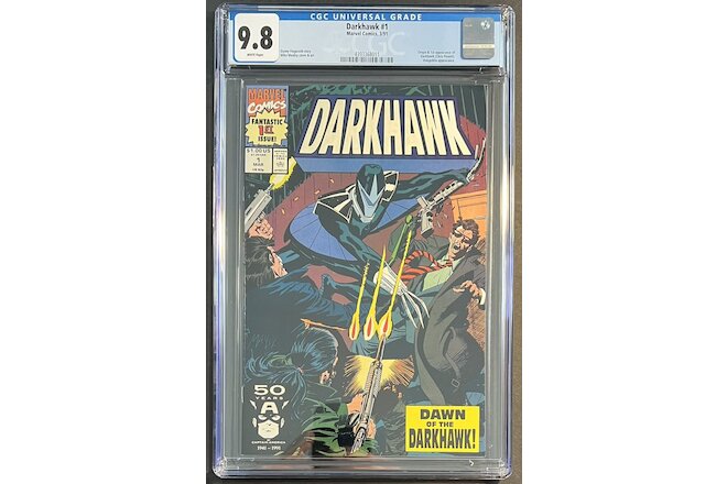 Darkhawk #1 CGC 9.8 WHITE PAGES! 1ST DARKHAWK! NICE! 🔥🔑