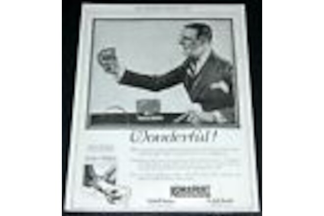 1922 OLD ADVERTISING PRINT AD, KUM-A-PART BUTTON CUFF LINKS, F. LEYENDECKER ART!