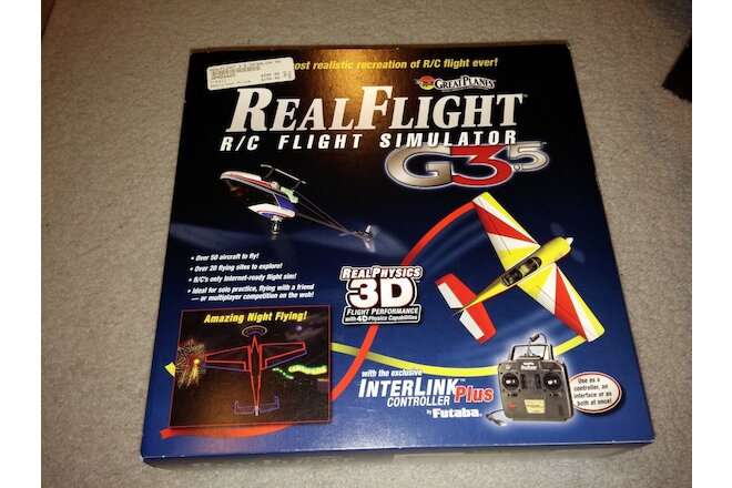 Real Flight RC Simulator G3.5 RealFlight R/C 3D Controller Futaba Sealed New Box