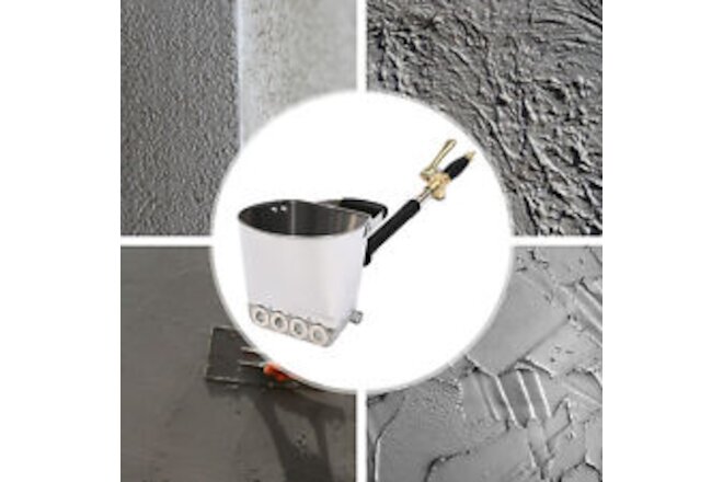 Cement Mortar Concrete Stucco Air Sprayer Hopper 4 Jet Paint Wall Plastering Gun