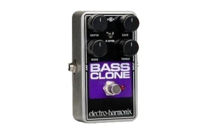 Electro-Harmonix Bass Clone Chorus Effects Pedal with Optimized Bass and Clarity