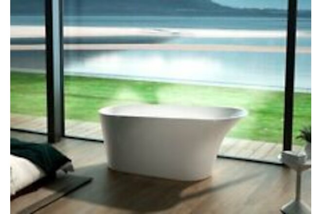 64-inch Roll Top Acrylic Freestanding Bathtub