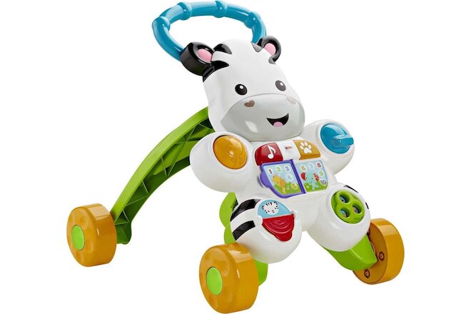 Learn with Me Zebra Walker Baby & Toddler Learning Toy with Music & Lights