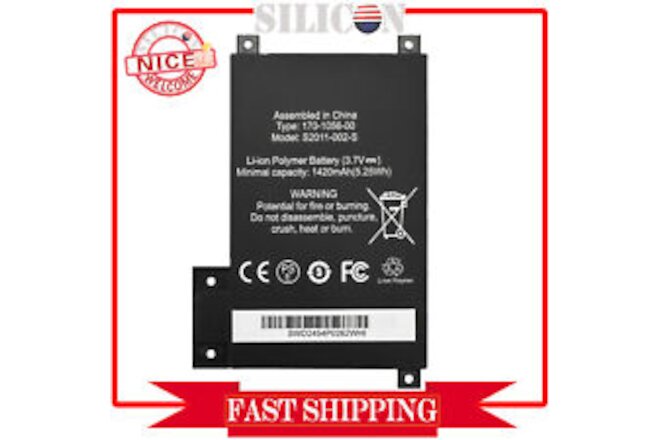 Replacement Battery For Amazon Kindle Touch D01200 (4th Generation) 4GB, WiFi 6"