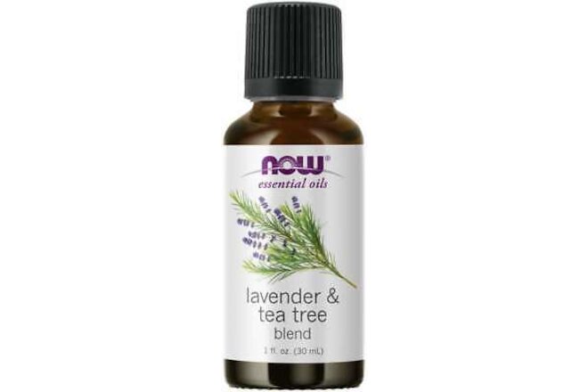 Lavender & Tea Tree (100% Pure), 1 oz - NOW Foods Essential Oils