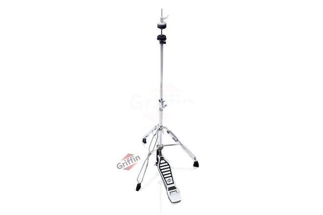 GRIFFIN Hi-Hat Stand | HiHat Cymbal Hardware Drum Pedal Holder Percussion Mount