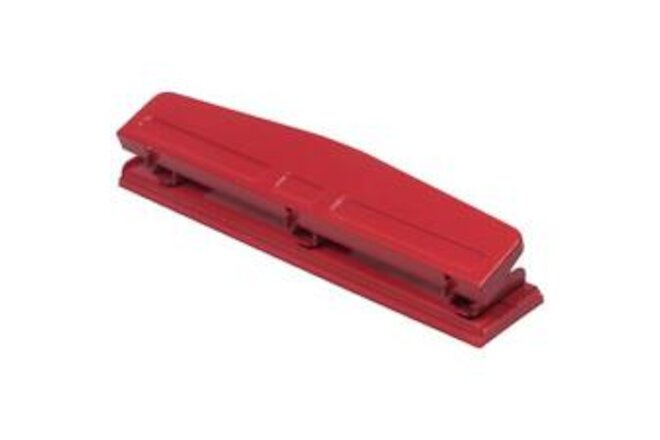 Metal 3 Hole Punch - Red - 10 Sheet Capacity - Hole Puncher Sold Individually