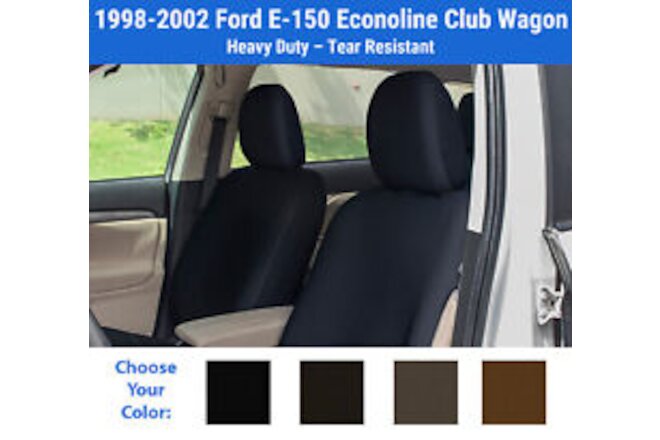 Kingston Seat Covers for 1998-2002 Ford E-150 Econoline Club Wagon