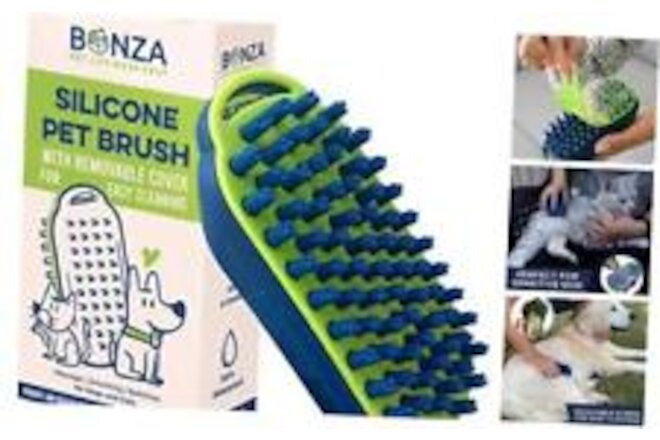 Cat and Dog Massage Brush, Easy to Clean Dog Bath Brush with Removable