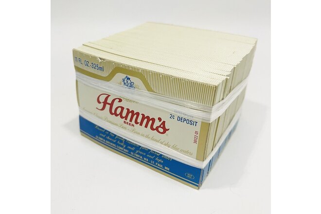 Vintage Hamm's Beer Labels NOS 11oz bottle Olympia Brewing Co. Full Pack Craft