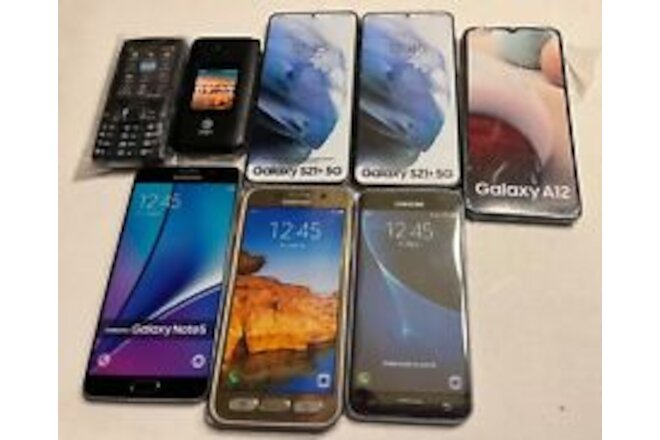 Lot of 8 Non Working Dummy Phones Brand New