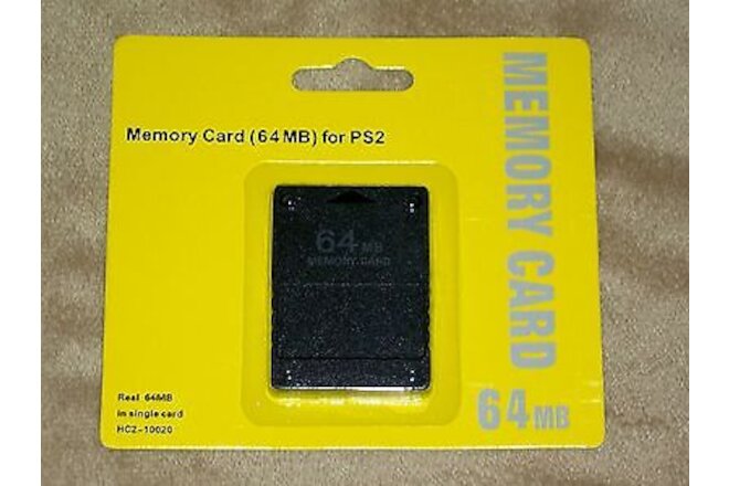 Brand New 64MB Memory Card for For PS2 (Sony Playstation 2)