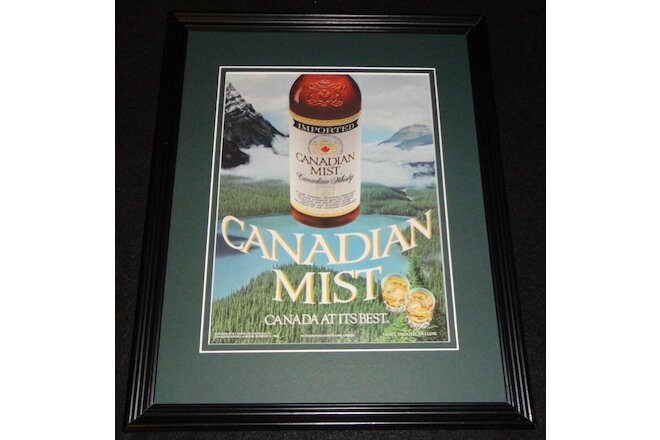1986 Canadian Mist Whisky Framed 11x14 ORIGINAL Advertisement