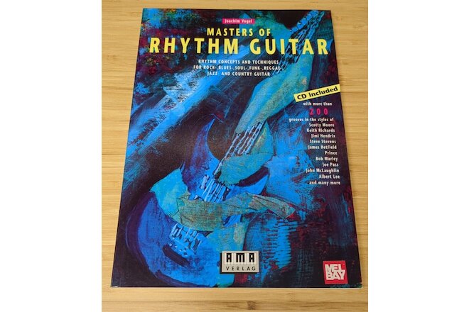 Masters of Rhythm Guitar Tab Book + CD - 153 Pages! Joachim Vogel Tablature