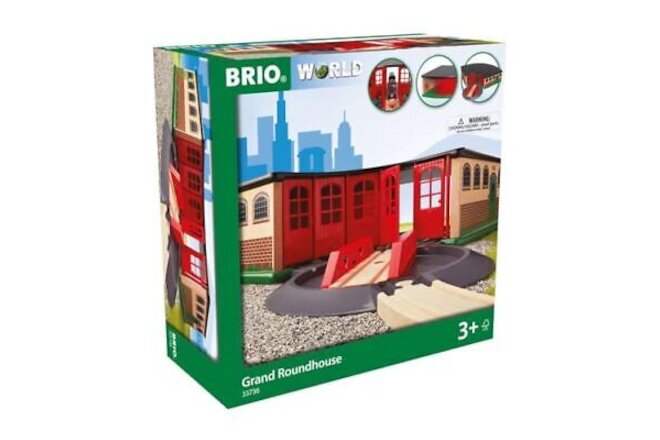 Brio World - 33736 Grand Roundhouse | 2 Piece Toy Train Accessory for Kids Ag...