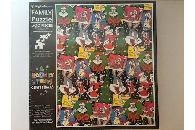 Springbok Puzzle A Looney Tunes Christmas 500 Piece XZL4601 1990s