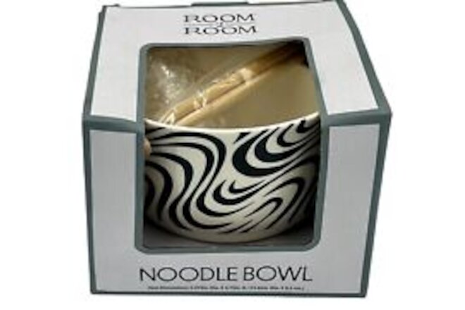 Room 2 Room Noodle Bowl Zebra Print Design New