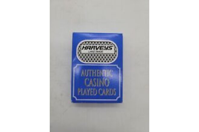 Harvey's Lake Tahoe Casino Playing Cards Blue -Las Vegas Style