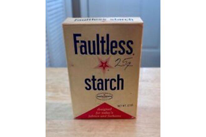 Vintage Faultless Starch 12oz Box Unopened NEW