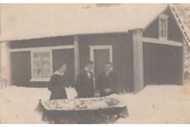 Funeral of Elderly Woman Postcard c1910