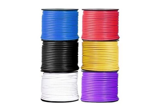 Roll Copper Clad Aluminum Primary Wire - Assorted Colors - 100 Ft of 12 Gauge 6