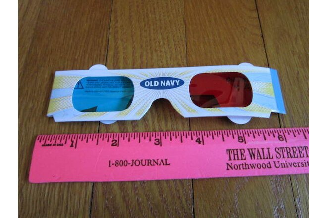 Old Navy Paper 3-D Glasses Gobble Palooza 2011/ 2016 Thanksgiving Collectible