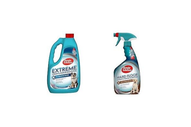 Simple Solution Extreme Pet Stain and Odor Remover | Enzymatic Cleaner & Hard...